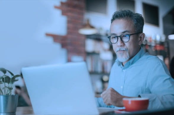 Man with laptop
