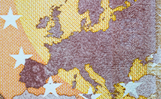 Eine Karte von Europa zur Darstellung der Einführung der europäischen Website von FOREX im Jahr 2021