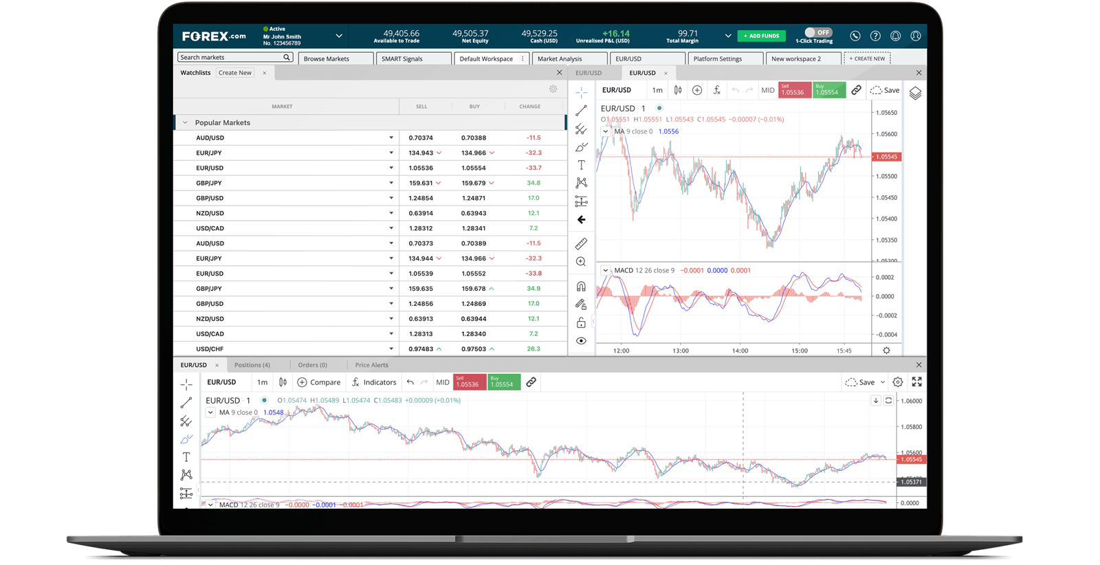 Web-Trading Bildschirmfoto