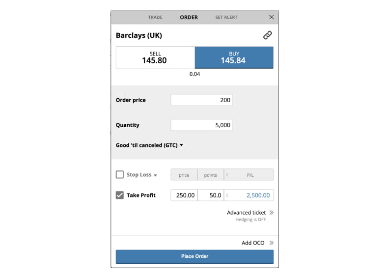 Barclays buy limit