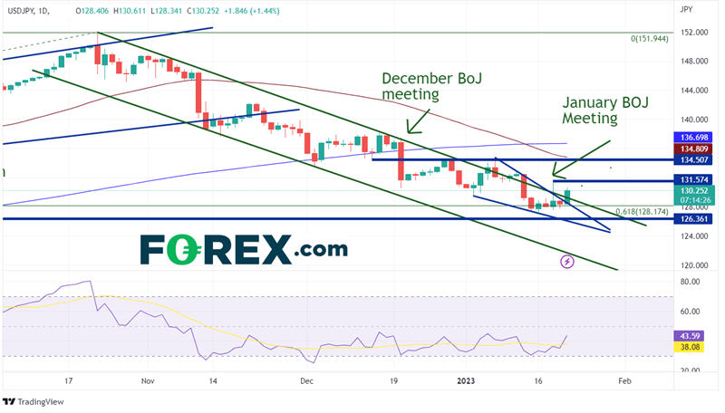 Daily USD/JPY Chart