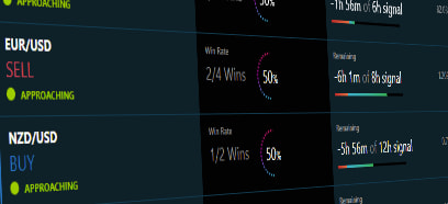 Close-up of trading chart screen