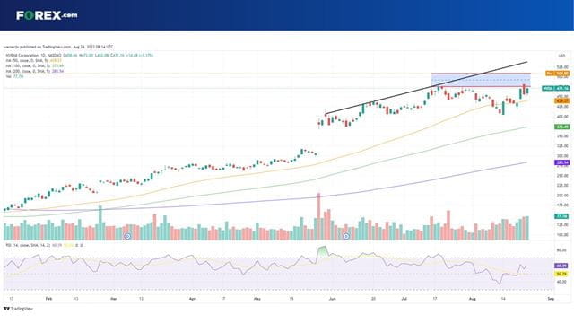Nasdaq 100 analysis: NVIDIA stock hits new highs on earnings blowout