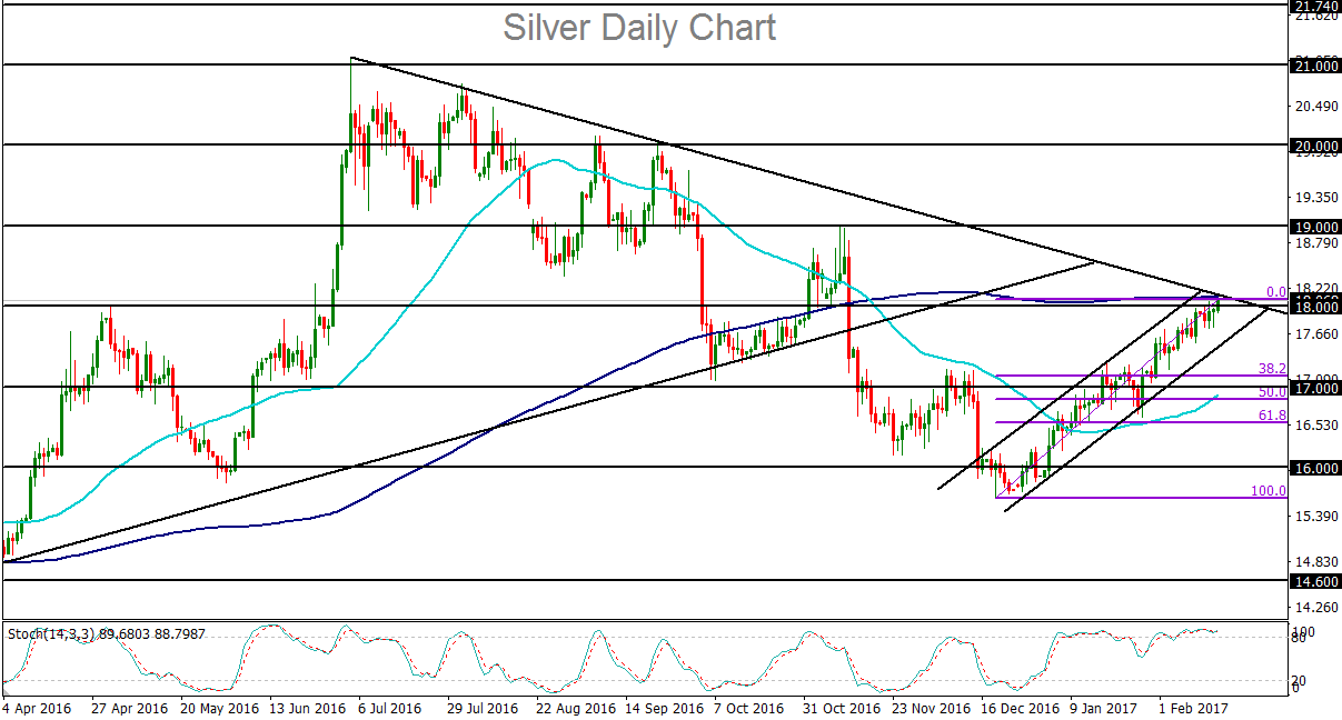 Extended silver rally reaches critical resistance