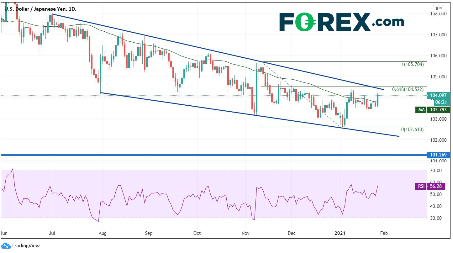 Market chart. Published in January 2021 by FOREX.com
