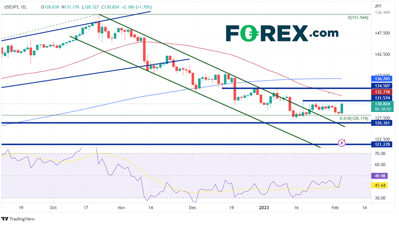 Daily USD/JPY Chart