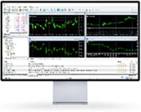 Monitor que muestra datos comerciales