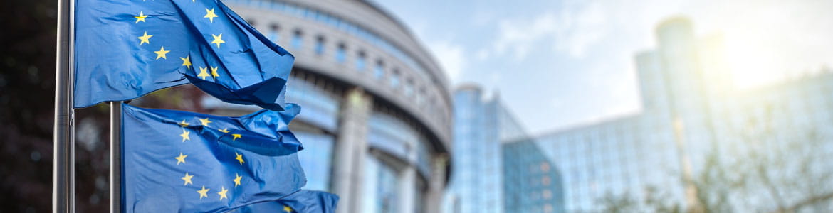 EU1 Imagen destacada de las oficinas de la Unión Europea utilizada en los artículos de Noticias y análisis de FOREX.com