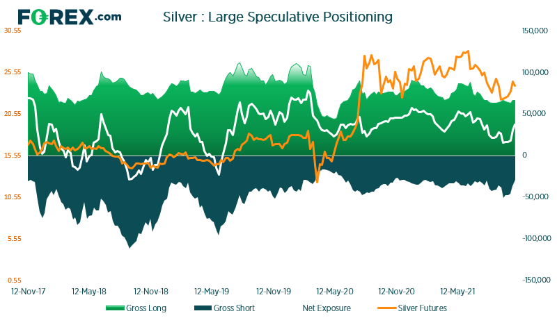Silver has rallied in recent weeks due to short covering